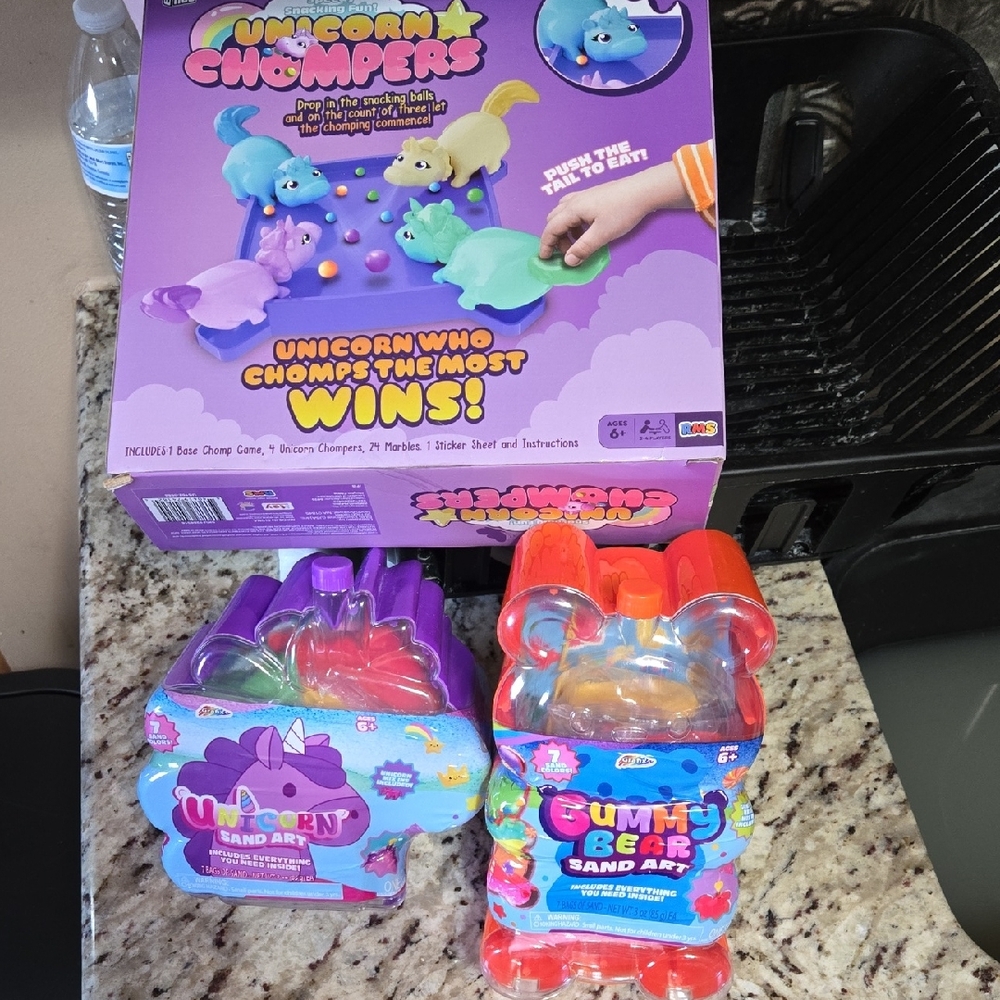 Unicorn Chompers Game - Purple and Green